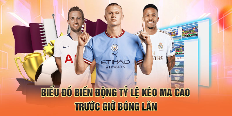 Biểu đồ biến động tỷ lệ kèo Ma Cao trước giờ bóng lăn