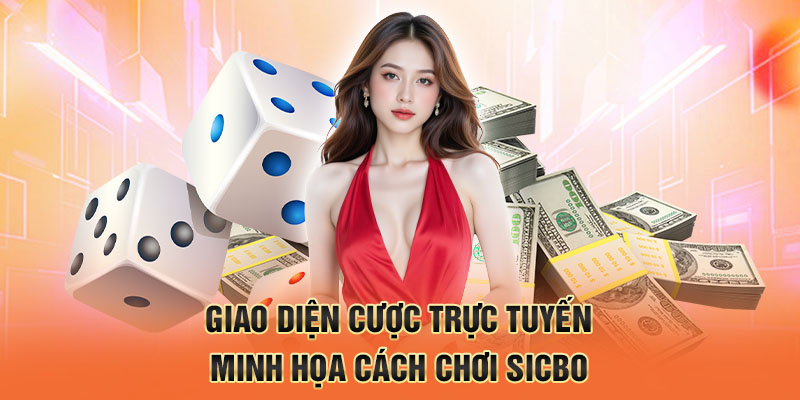 Giao diện cược trực tuyến minh họa cách chơi Sicbo